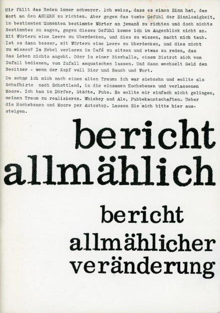bericht allmälich